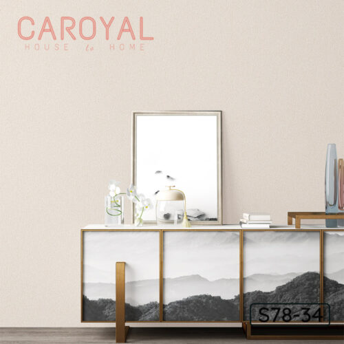 Giấy Vải Dán Tường CAROYAL Màu Bạch Dương Bạc S78-34