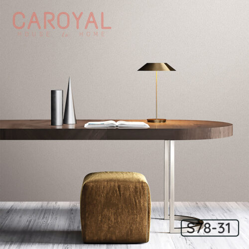 Giấy Vải Dán Tường CAROYAL Màu Hoa Liên Xám S78-31