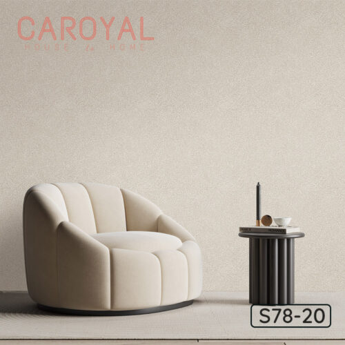 Giấy Vải Dán Tường CAROYAL Màu Sữa Gạo S78-20