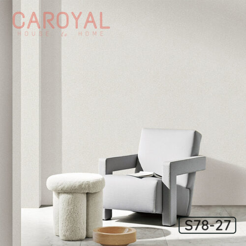 Giấy Vải Dán Tường CAROYAL Màu Trắng Cũ Kỹ S78-27