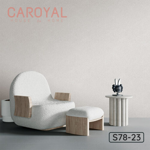 Giấy Vải Dán Tường CAROYAL Màu Xám Nấm Bào Ngư S78-23