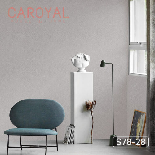 Giấy Vải Dán Tường CAROYAL Màu Xám Thời Thượng S78-28