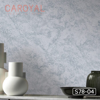 Vải Dán Tường Màu Bạc Caroyal S78-04