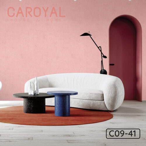 Vải Dán Tường Màu Đoá Hải Đường Caroyal C09-41