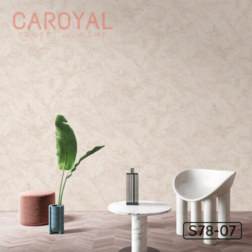 Vải Dán Tường Màu Kem Caroyal S78-07