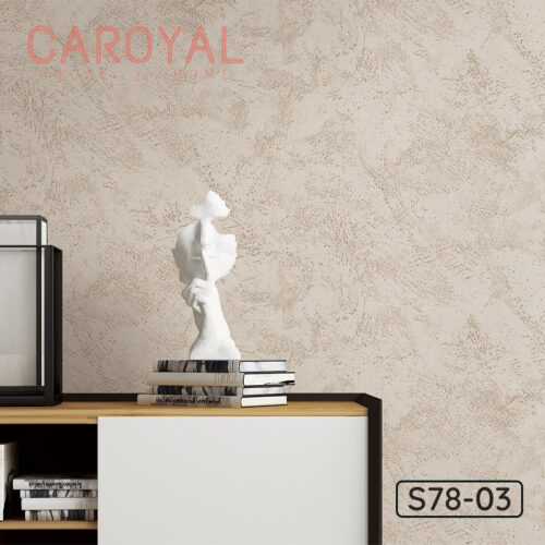 Vải Dán Tường Màu Lam Thạch CAROYAL S78-03