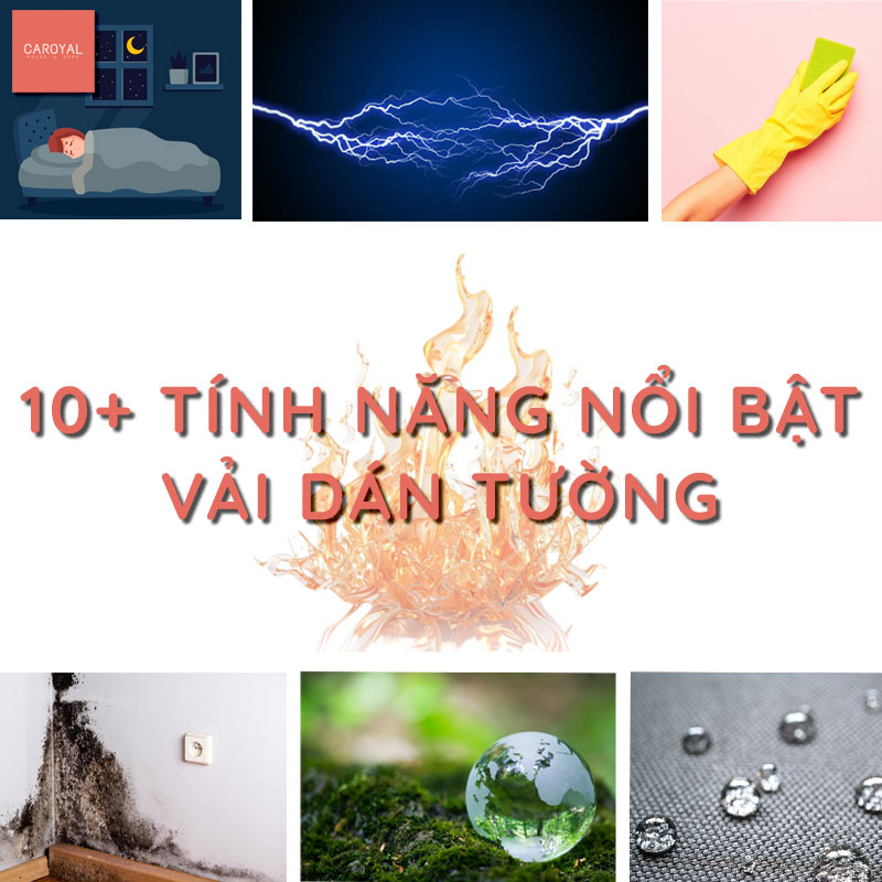 10+ tính năng nổi bật của vải dán tường CAROYAL