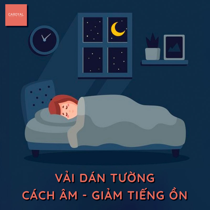 Vải dán tường cách âm, giảm tiếng ồn - CAROYAL