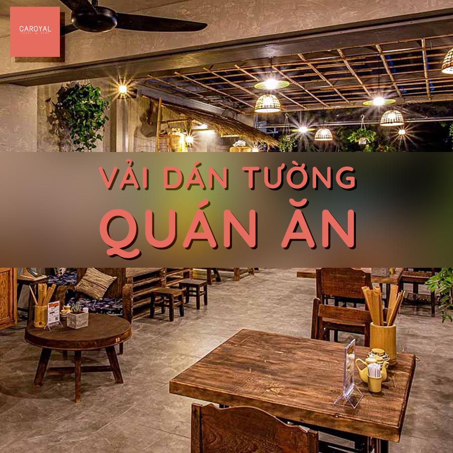 Gợi ý mẫu vải dán tường cho quán ăn