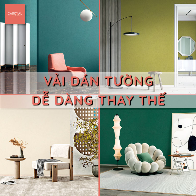 Vải dán tường dễ dàng thay thế - CAROYAL