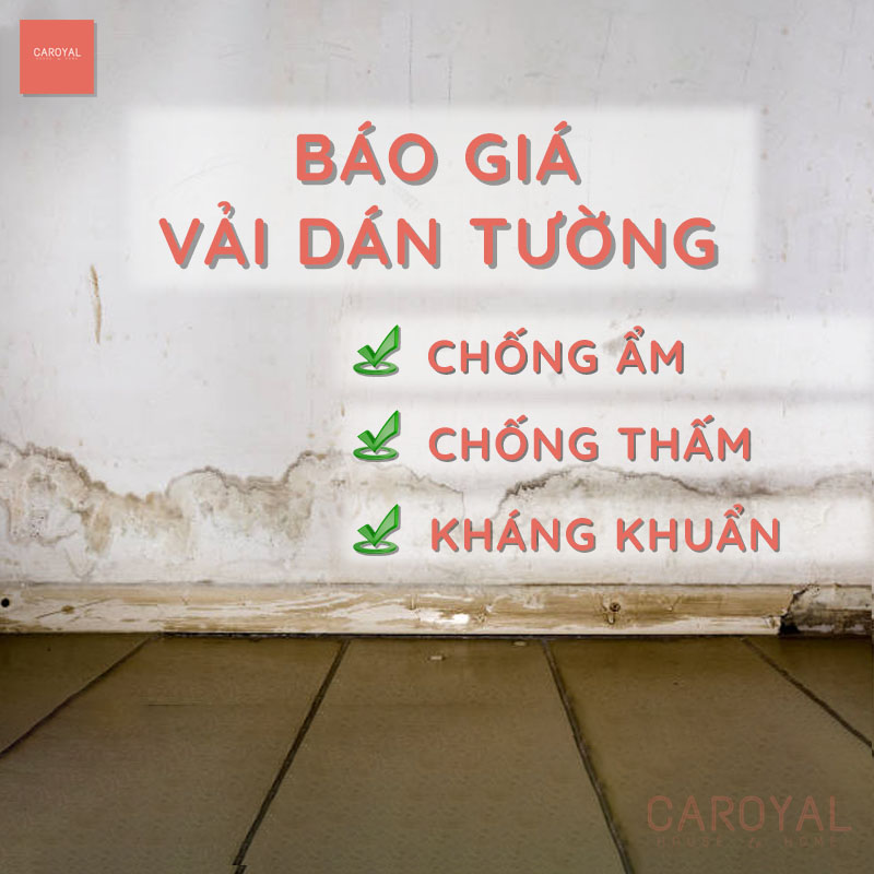 Báo giá vải dán tường chống ẩm, chống thấm nước, kháng khuẩn