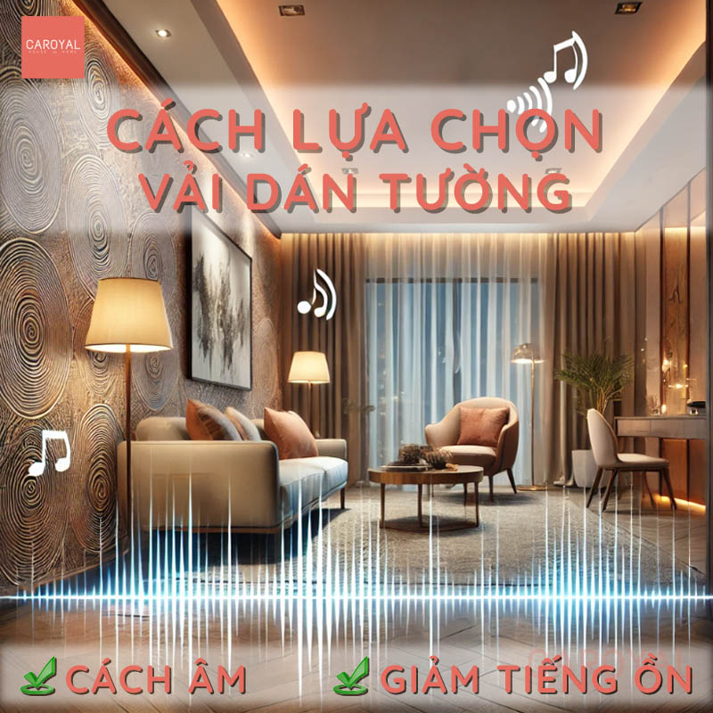 Cách lựa chọn vải dán tường cách âm, giảm tiếng ồn