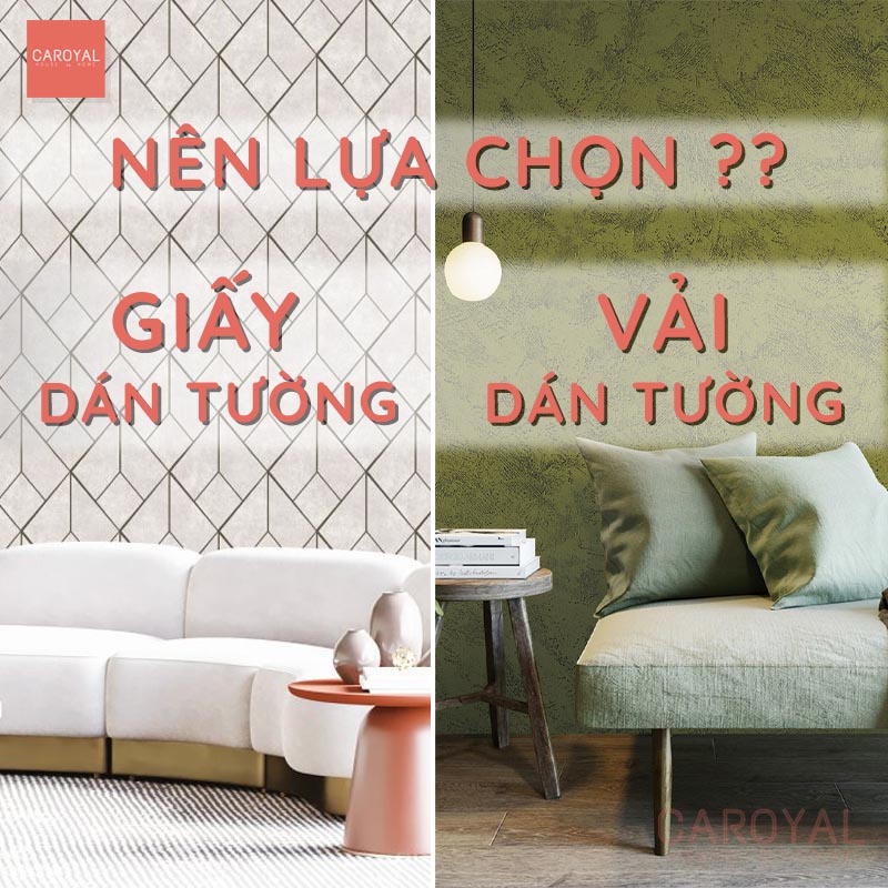 Nên lựa chọn giấy dán tường hay vải dán tường