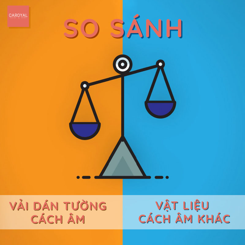 So sánh vải dán tường cách âm và các vật liệu cách âm khác