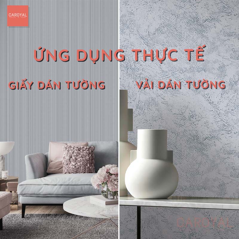 Ứng dụng thực tế của giấy dán tường và vải dán tường