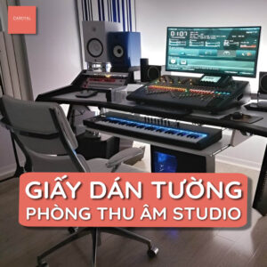 Giấy Dán Tường Studio Phòng Thu Âm Giúp Tiêu Âm, Cách Âm, Giảm Tiếng Ồn