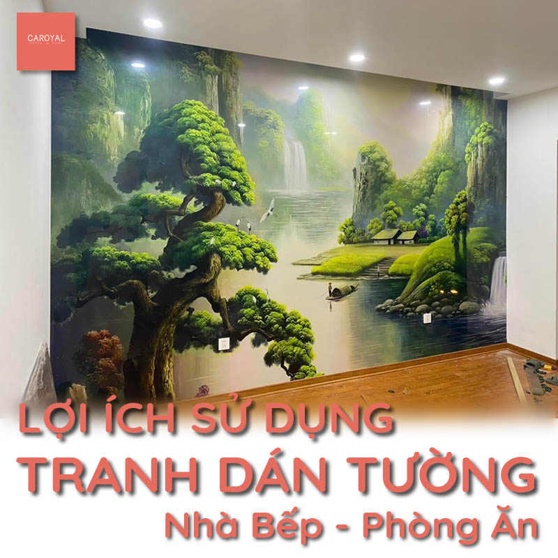 Lơi ích khi sử dụng tranh dán tường nhà bếp, phòng ăn