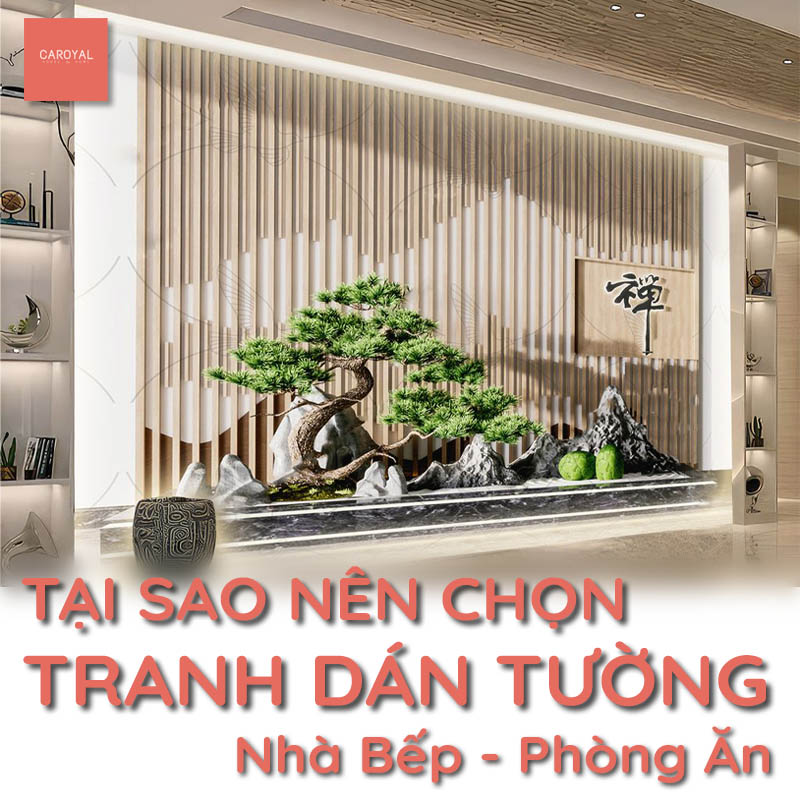 Tại sao nên chọn dán tranh dán tường nhà bếp, phòng ăn