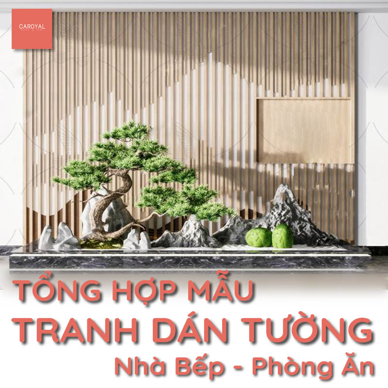 Tổng hợp các mẫu tranh dán tường nhà bếp, phòng ăn được sử dụng nhiều nhất