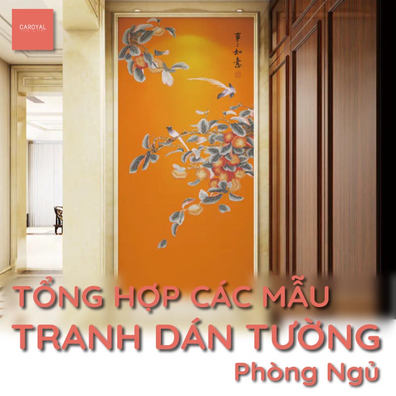 Tổng hợp các mẫu tranh dán tường phòng ngủ được ưa chuộng