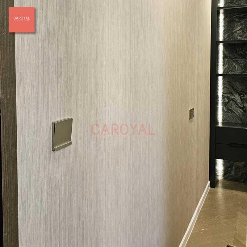Công trình dán vải dán tường Vinyl PVC đẹp cho căn hộ cao cấp Quận 2