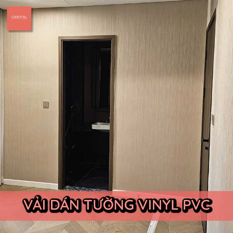 Công trình dán vải dán tường Vinyl PVC đẹp cho căn hộ cao cấp Quận 2