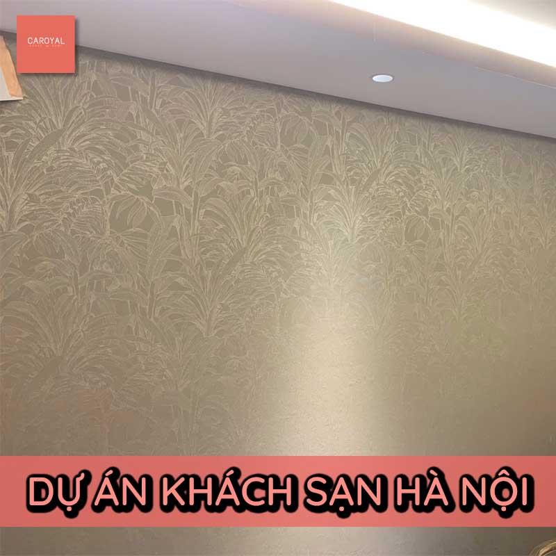 Dự án dán tường phòng mẫu khách sạn tại Hà Nội