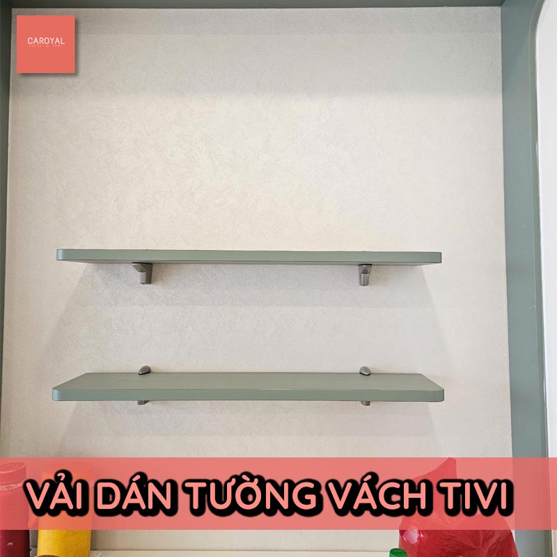 Vải dán tường vách Tivi sang trọng, mẫu vải S78 CAROYAL