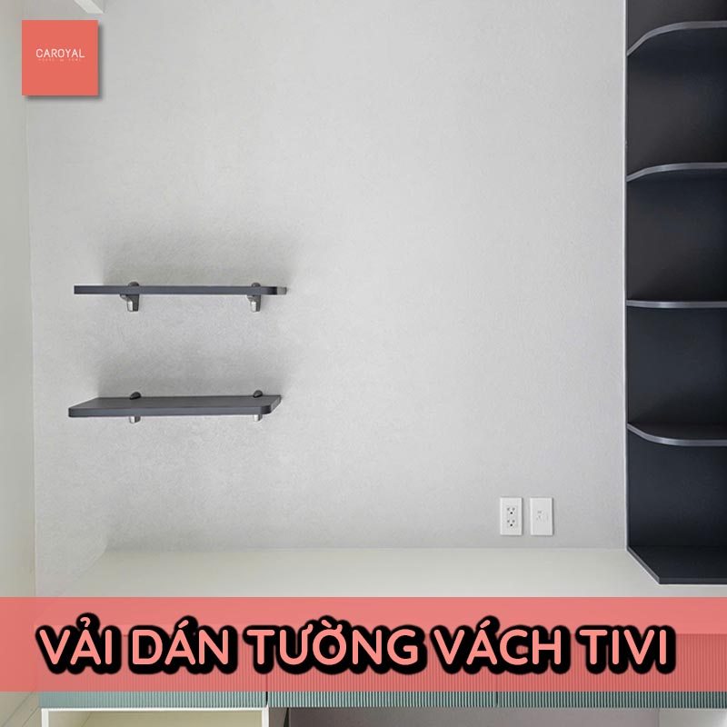 Vải dán tường vách Tivi sang trọng, mẫu vải S78 CAROYAL