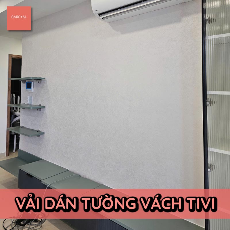 Vải dán tường vách Tivi sang trọng, mẫu vải S78 CAROYAL