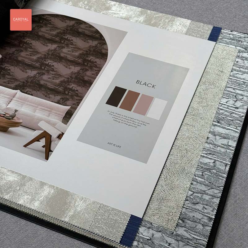Quyển mẫu vải dán tường hàng order đặt trước thương hiệu CAROYAL mẫu 945 Quyển mẫu vải dán tường hàng order đặt trước thương hiệu CAROYAL mẫu 945
