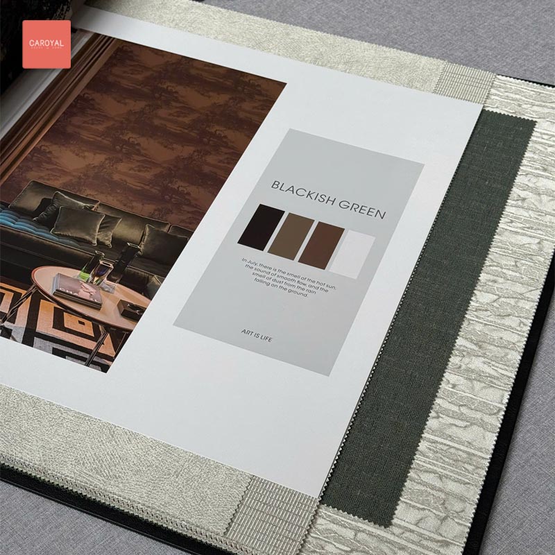 Quyển mẫu vải dán tường hàng order đặt trước thương hiệu CAROYAL mẫu 945 Quyển mẫu vải dán tường hàng order đặt trước thương hiệu CAROYAL mẫu 945