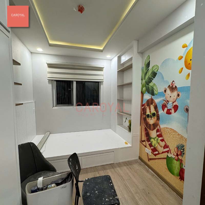 Vải dán tường in UV khổ lớn cho chung cư TPHCM