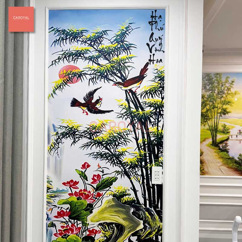 Vải dán tường in UV C11-03 cho nhà phố tại Vạn Phúc City - CAROYAL