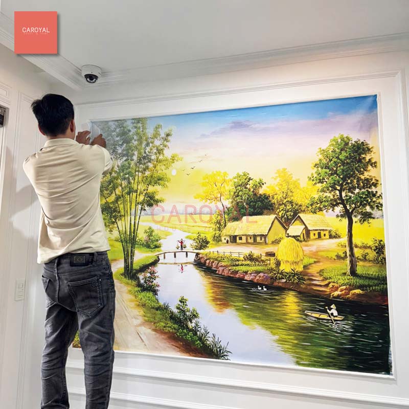 Vải dán tường in UV C11-03 cho nhà phố tại Vạn Phúc City - CAROYAL