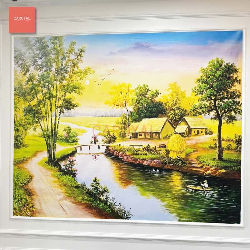 Vải dán tường in UV C11-03 cho nhà phố tại Vạn Phúc City - CAROYAL