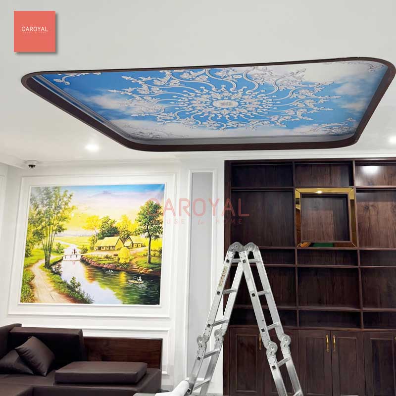 Vải dán tường in UV C11-03 cho nhà phố tại Vạn Phúc City - CAROYAL