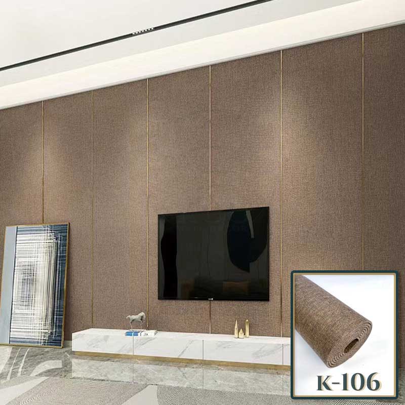 Vải lanh dán tường CAROYAL màu nâu