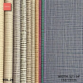 Quyển Mẫu Catalogue Vải Dán Tường Vinyl PVC VOL-29 hàng đặt trước