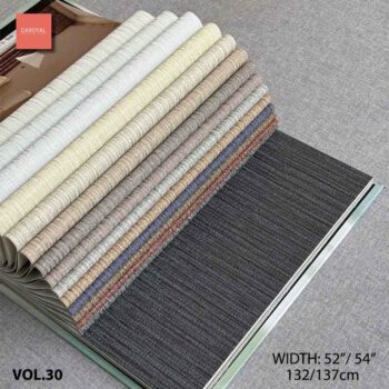 Quyển Mẫu Catalogue Vải Dán Tường Vinyl PVC VOL-30 hàng đặt trước