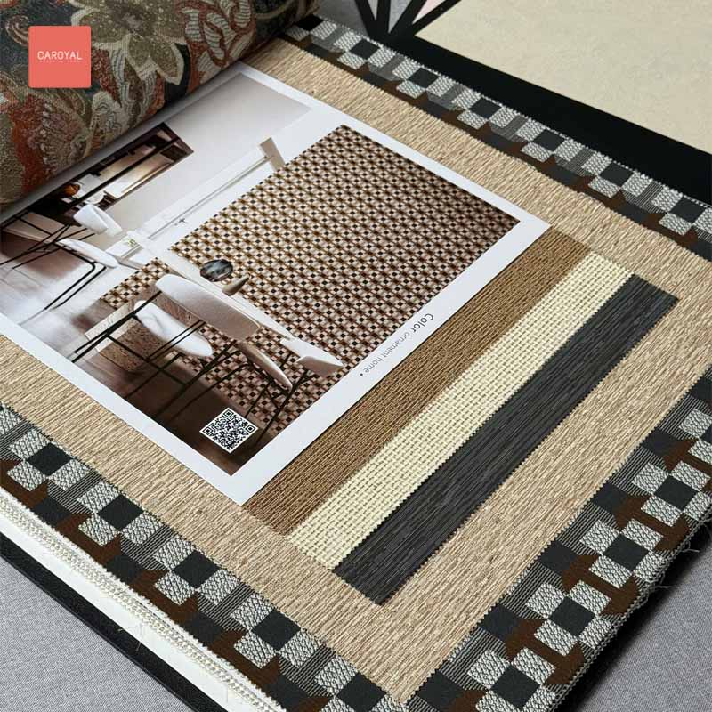 Quyển mẫu Catalogue vải dán tường hàng order đặt trước thương hiệu CAROYAL mẫu 1008 Quyển mẫu Catalogue vải dán tường hàng order đặt trước thương hiệu CAROYAL mẫu 1008
