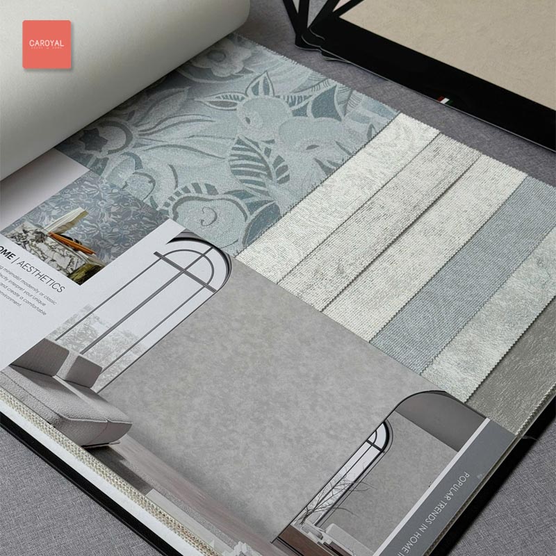 Quyển mẫu Catalogue vải dán tường hàng order đặt trước thương hiệu CAROYAL mẫu 1010 Quyển mẫu Catalogue vải dán tường hàng order đặt trước thương hiệu CAROYAL mẫu 1010