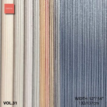 Quyển Mẫu Catalogue Vải Dán Tường Vinyl PVC VOL-31 hàng đặt trước