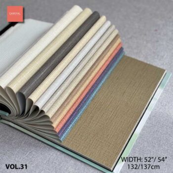 Quyển Mẫu Catalogue Vải Dán Tường Vinyl PVC VOL-31 hàng đặt trước