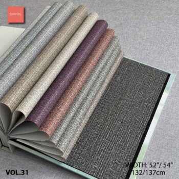 Quyển Mẫu Catalogue Vải Dán Tường Vinyl PVC VOL-31 hàng đặt trước