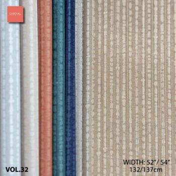 Quyển Mẫu Catalogue Vải Dán Tường Vinyl PVC VOL-32 hàng đặt trước