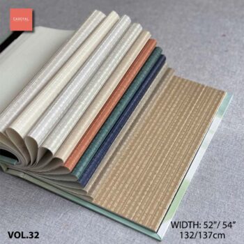 Quyển Mẫu Catalogue Vải Dán Tường Vinyl PVC VOL-32 hàng đặt trước