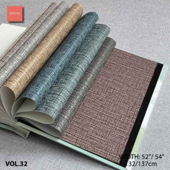 Quyển Mẫu Catalogue Vải Dán Tường Vinyl PVC VOL-32 hàng đặt trước