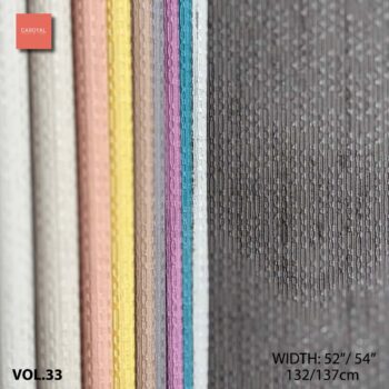 Quyển Mẫu Catalogue Vải Dán Tường Vinyl PVC VOL-33 hàng đặt trước
