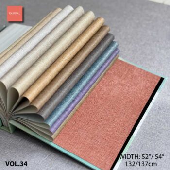 Quyển Mẫu Catalogue Vải Dán Tường Vinyl PVC VOL-34 hàng đặt trước
